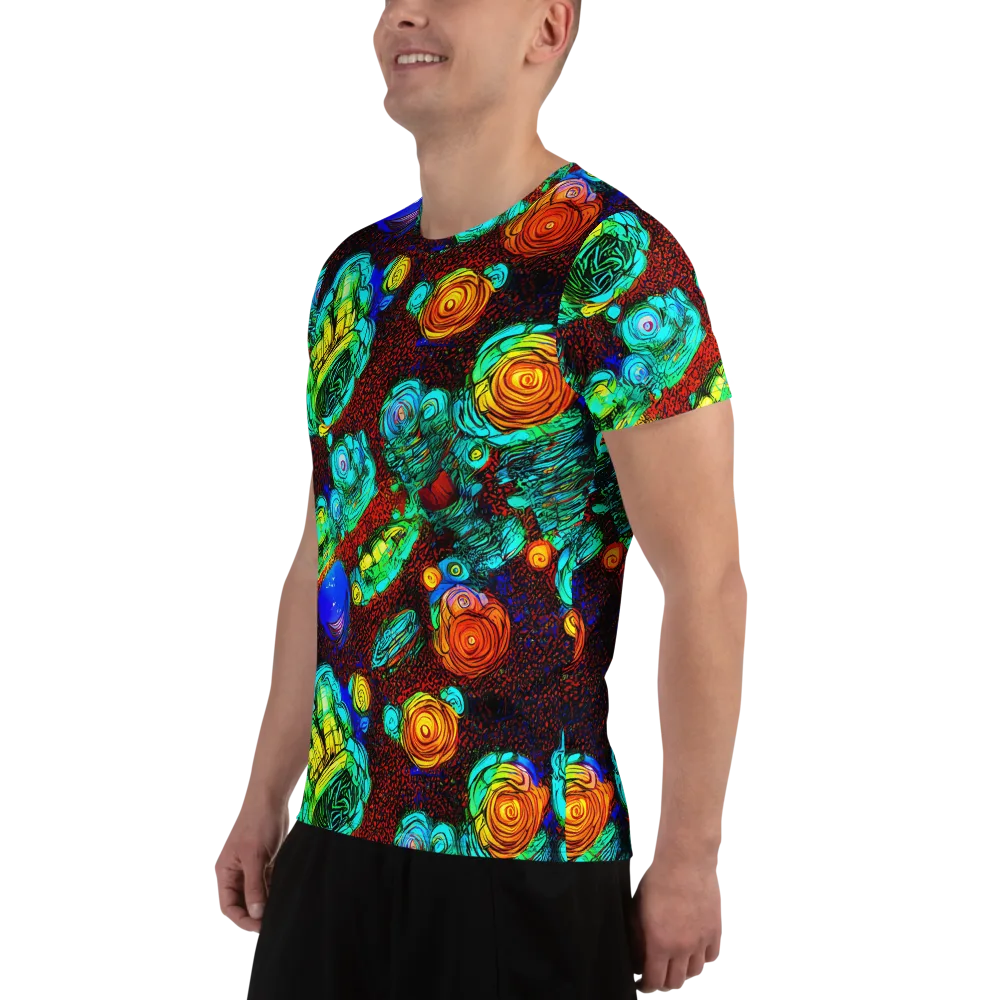 Chromatic Reef on Men's Athletic T-Shirt — Left