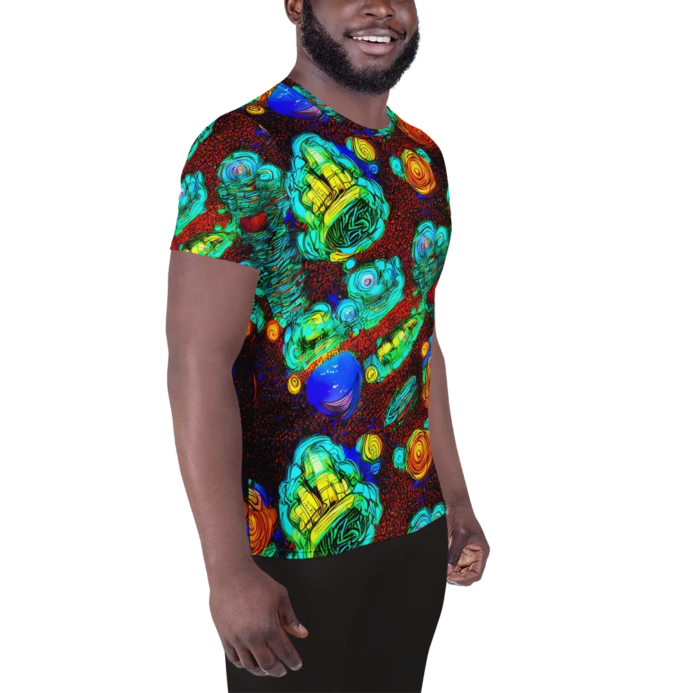Chromatic Reef on Men's Athletic T-Shirt — Right