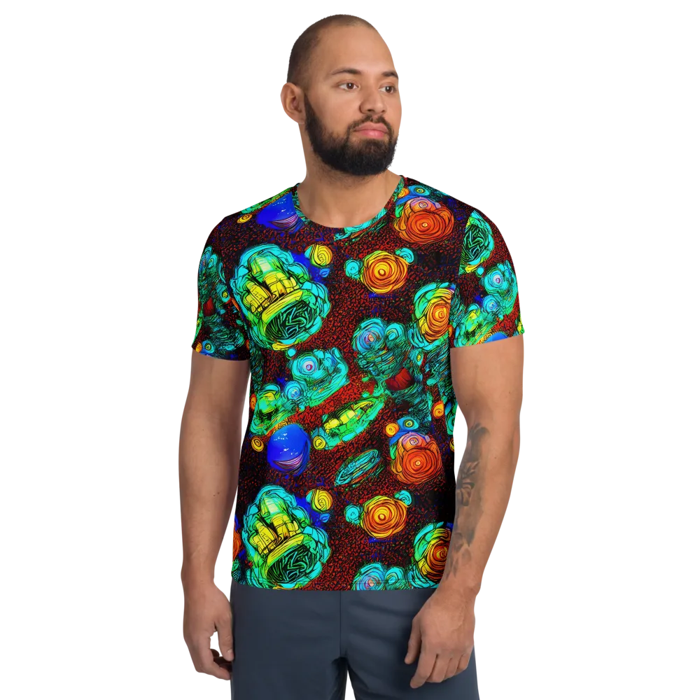 Chromatic Reef on Men's Athletic T-Shirt — Front