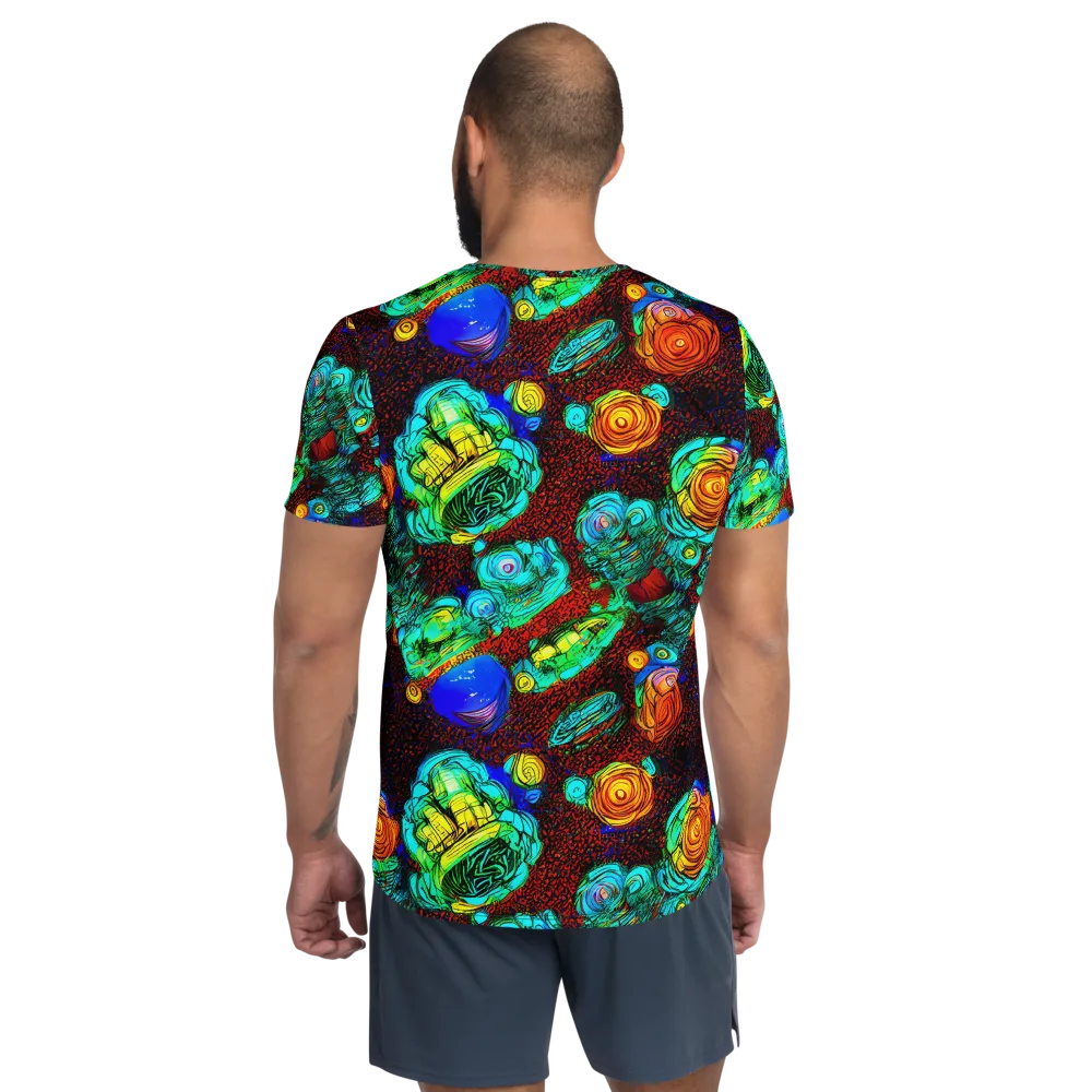 Chromatic Reef on Men's Athletic T-Shirt — Back
