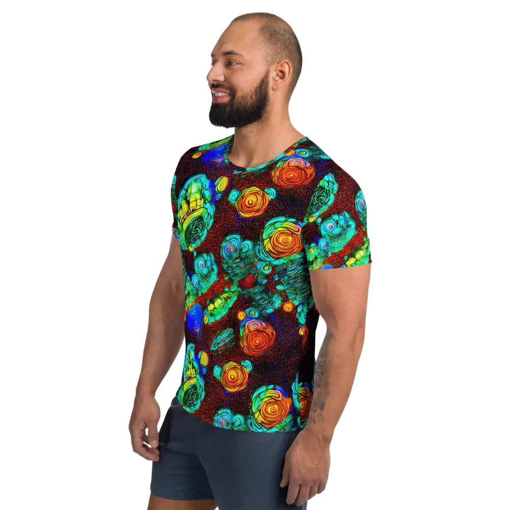 Chromatic Reef on Men's Athletic T-Shirt — Left