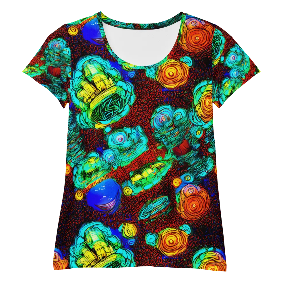 Chromatic Reef on Women's Athletic T-Shirt — Front