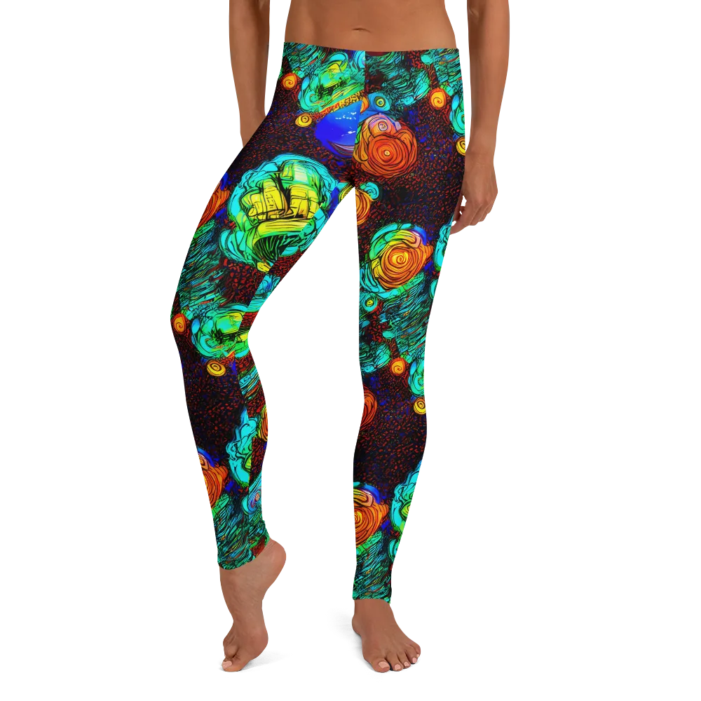 Chromatic Reef on Leggings — Front
