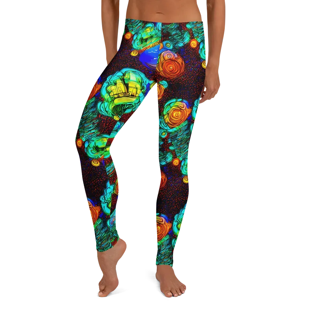 Chromatic Reef on Leggings — Front