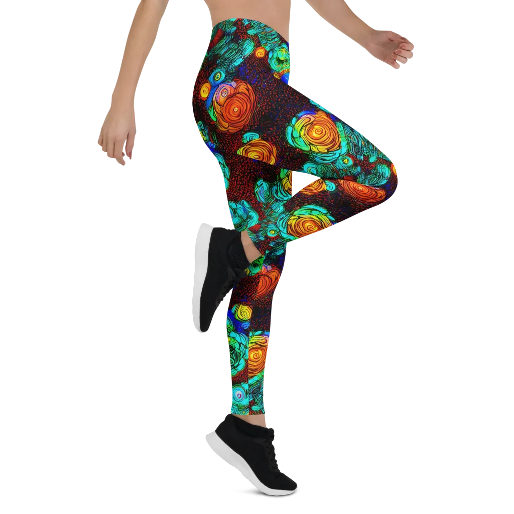 Chromatic Reef on Leggings — Right