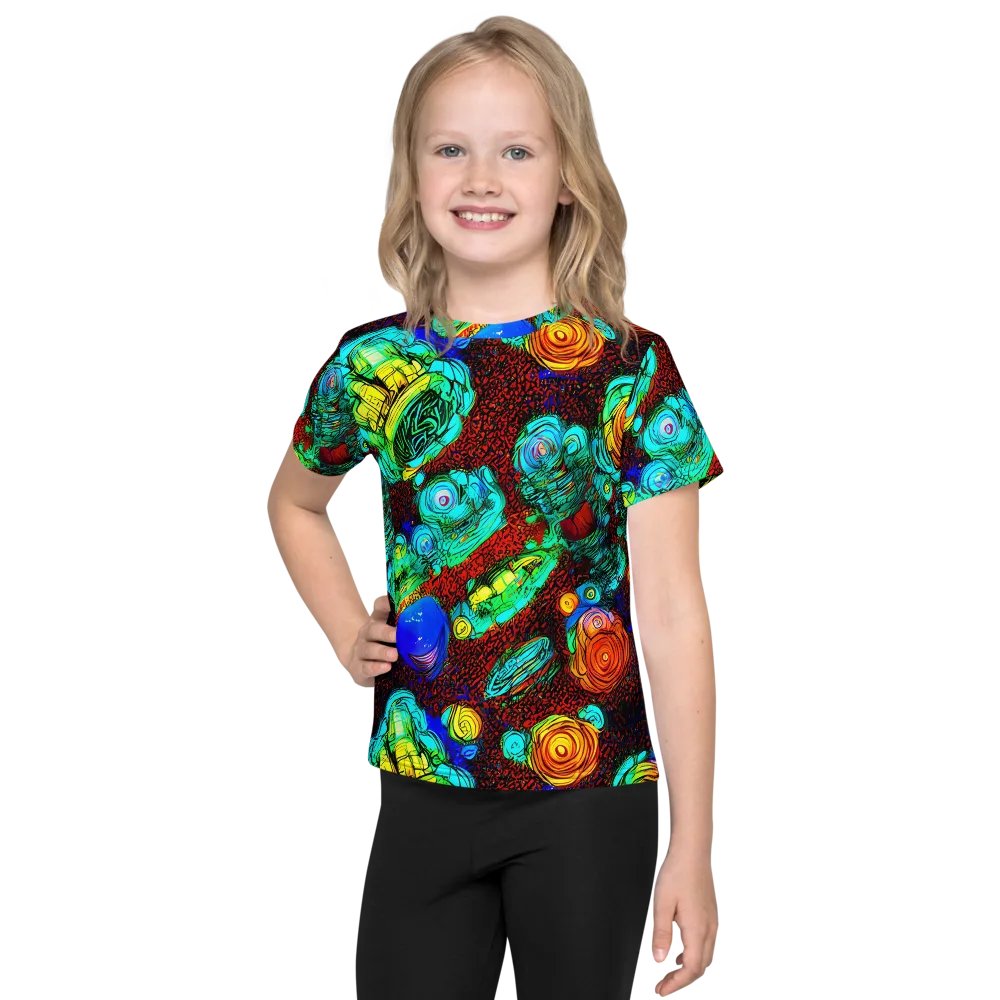 Chromatic Reef on Kids Crew Neck T-Shirt — Front