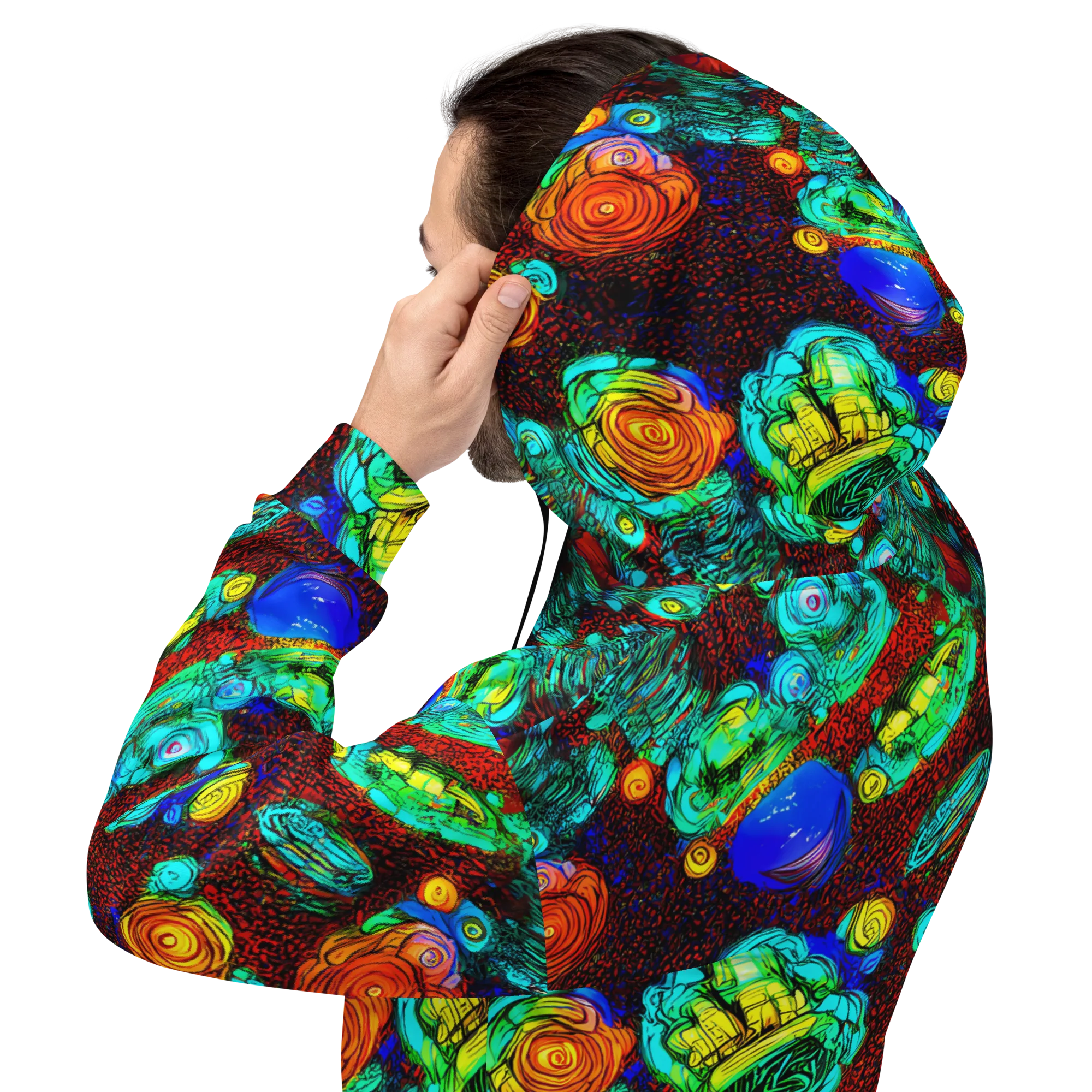 Chromatic Reef on Hoodie — Back