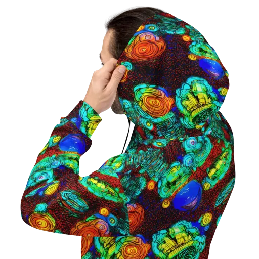 Chromatic Reef on a Hoodie