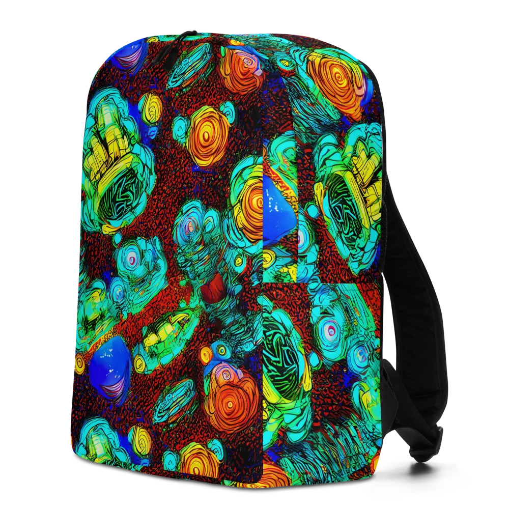 Chromatic Reef on Minimalist Backpack — Left