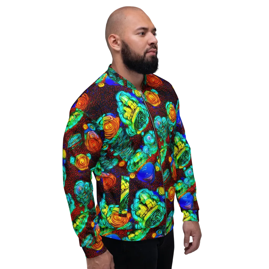 Chromatic Reef on Bomber Jacket — Right