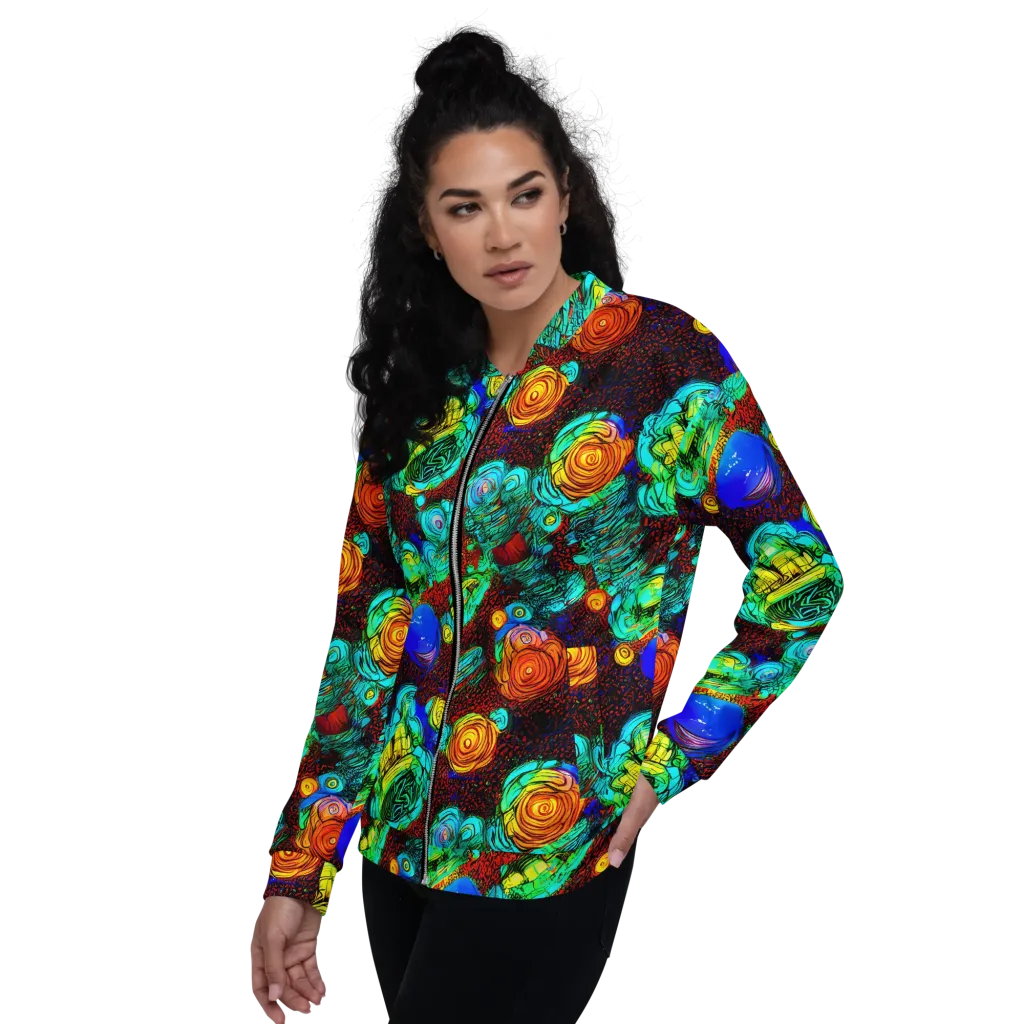 Chromatic Reef on Bomber Jacket — Left