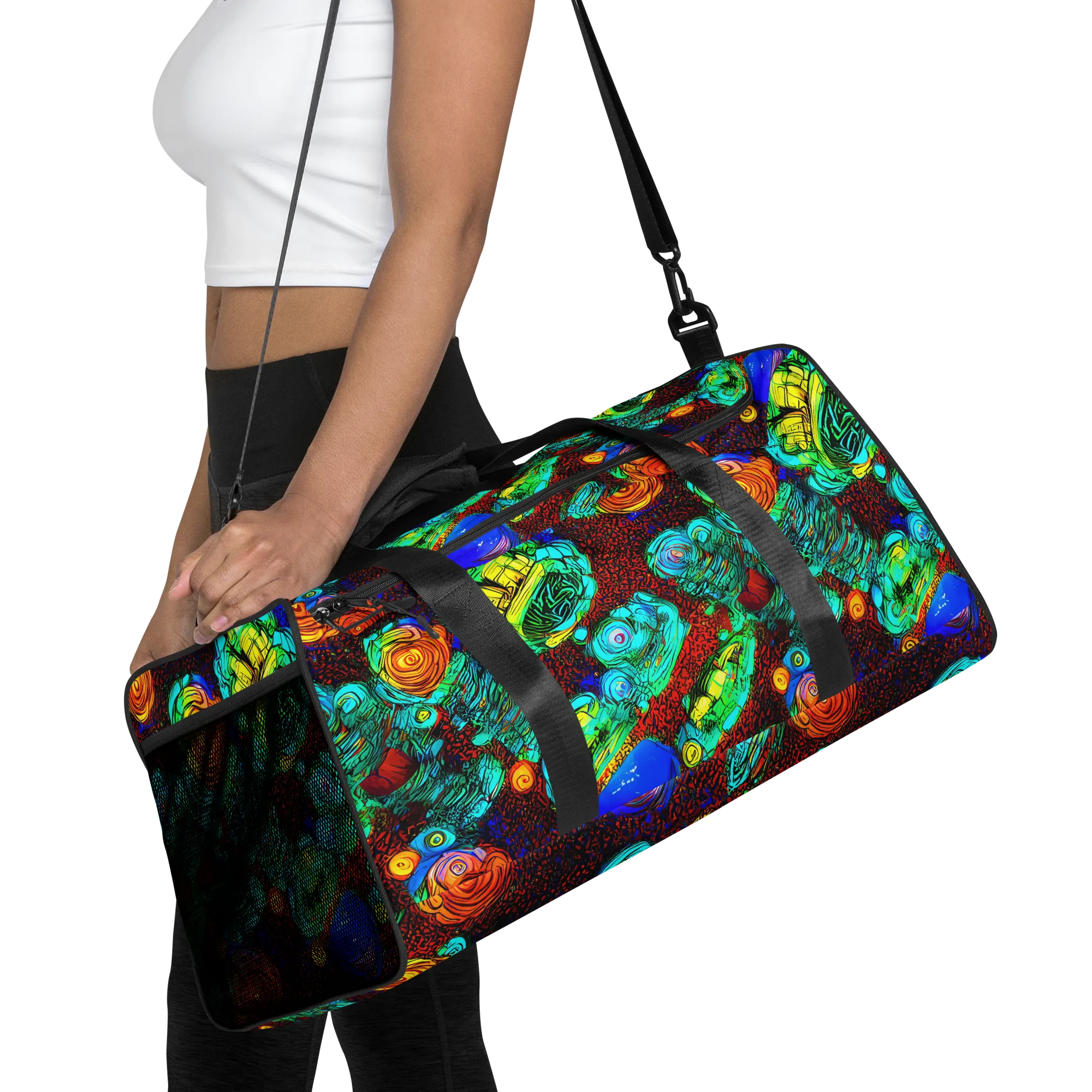 Chromatic Reef on Duffle Bag — Front