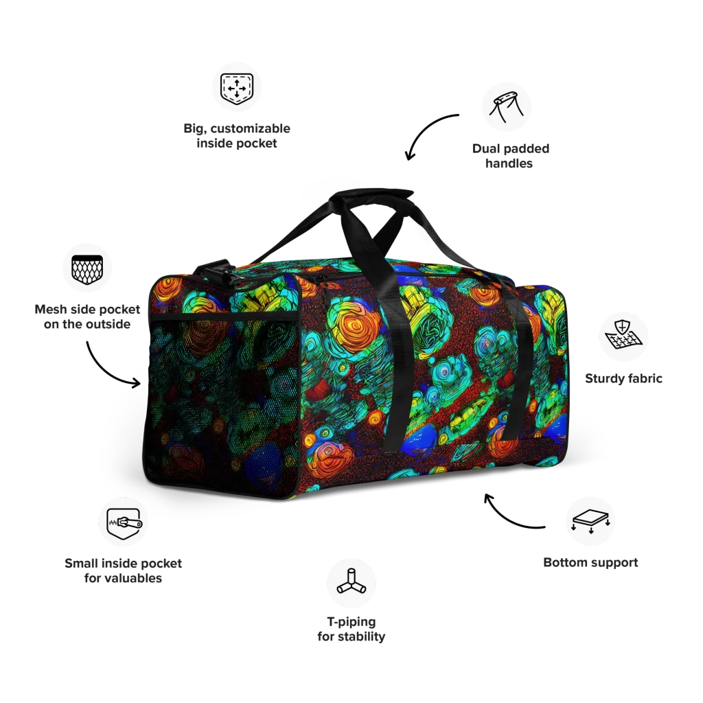 Chromatic Reef on Duffle Bag — Right Front