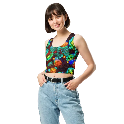 Chromatic Reef on a Crop Top
