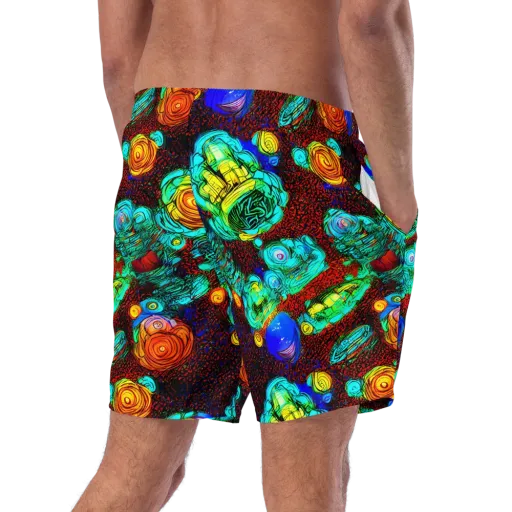 Chromatic Reef on a Swim Trunks
