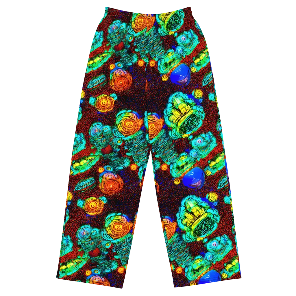 Chromatic Reef on Wide-Leg Pants — Front