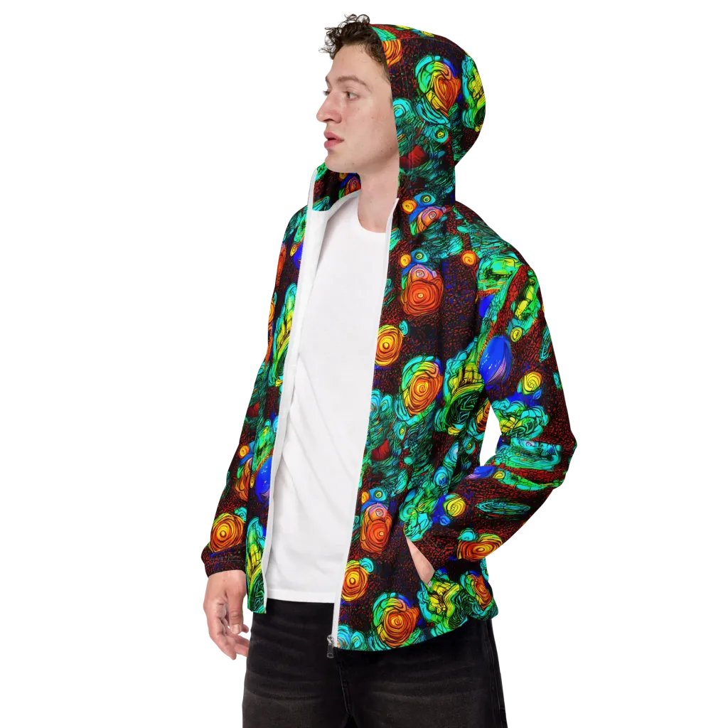 Chromatic Reef on Men's Windbreaker — Left Front