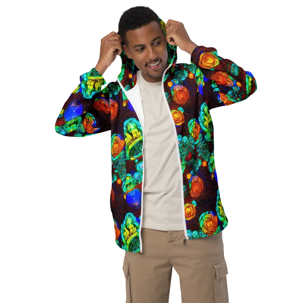 Chromatic Reef on Men's Windbreaker — Front