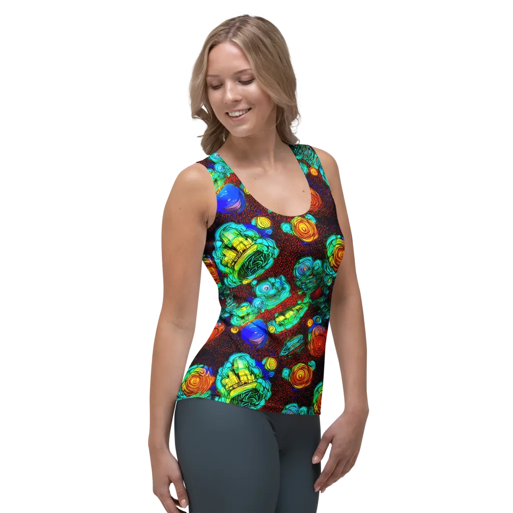 Chromatic Reef on Women's Tank Top — Right Front
