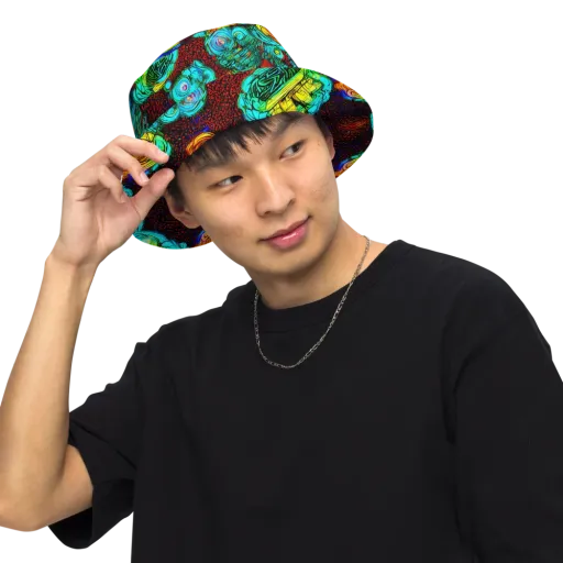 Chromatic Reef on a Reversible Bucket Hat