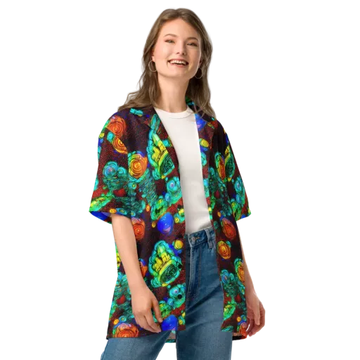 Chromatic Reef on a Button Shirt