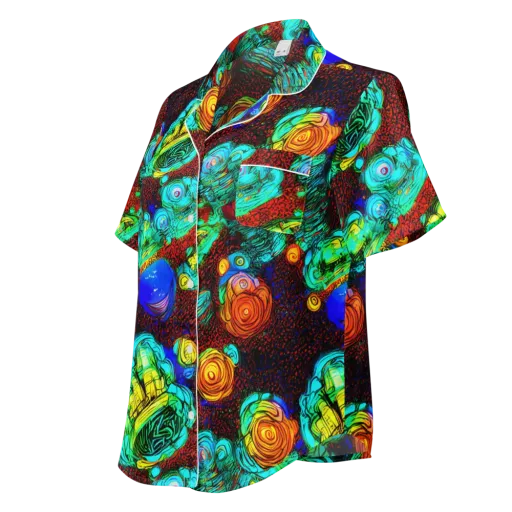 Chromatic Reef on a Women's Short Sleeve Pajama Top