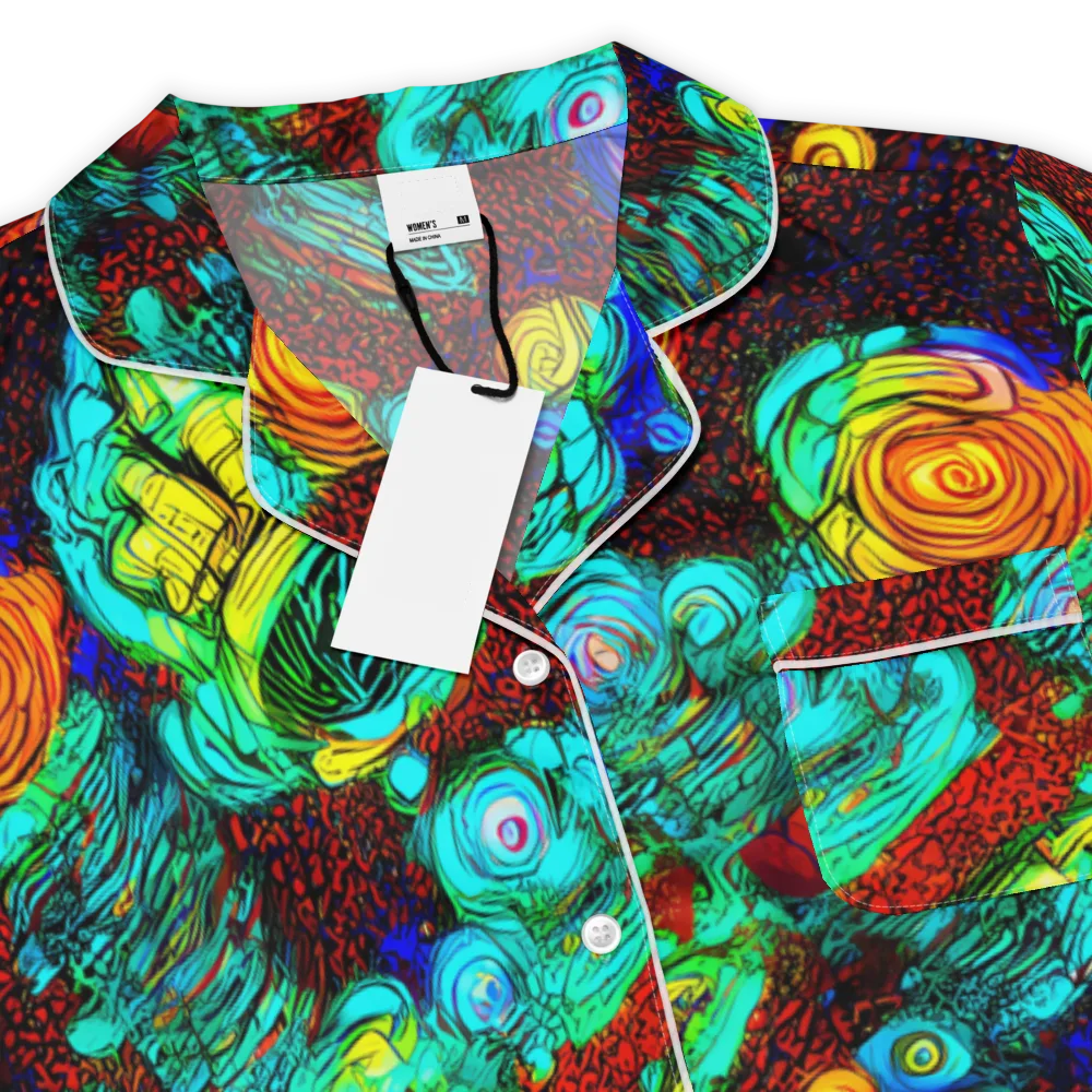 Chromatic Reef on Women's Short Sleeve Pajama Top — Product details