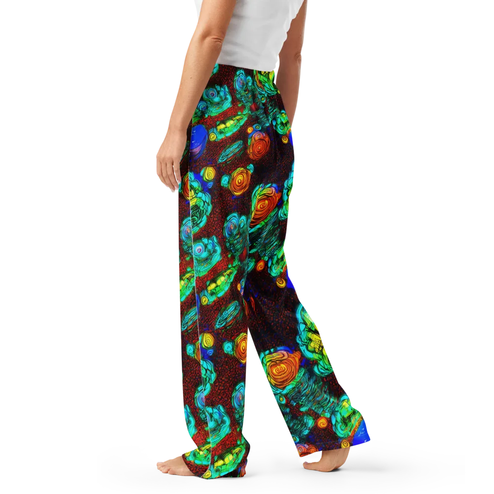 Chromatic Reef on Women's Pajama Pants — Left