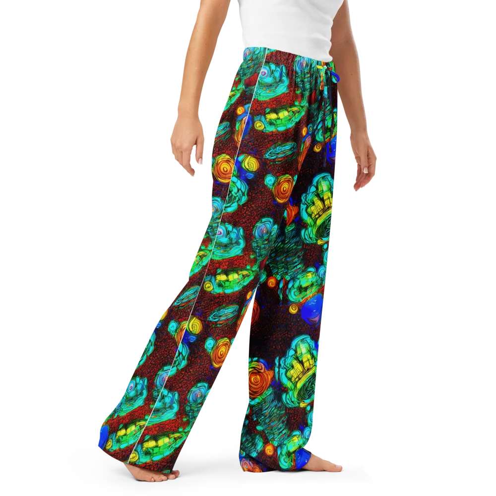 Chromatic Reef on Women's Pajama Pants — Right Front
