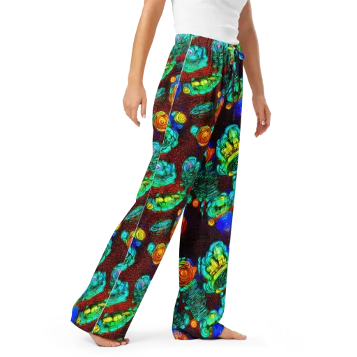 Chromatic Reef on a Women's Pajama Pants