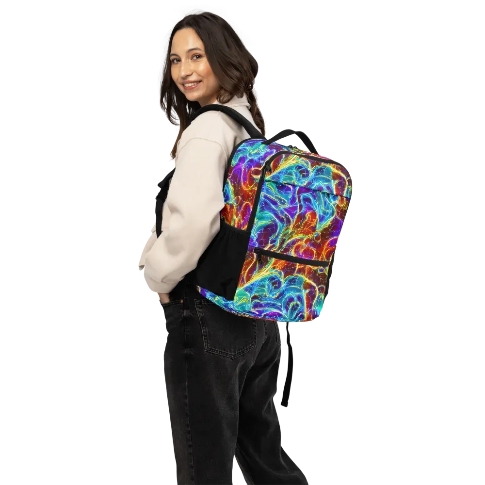 Aurora Fracture on Utility Backpack — Back