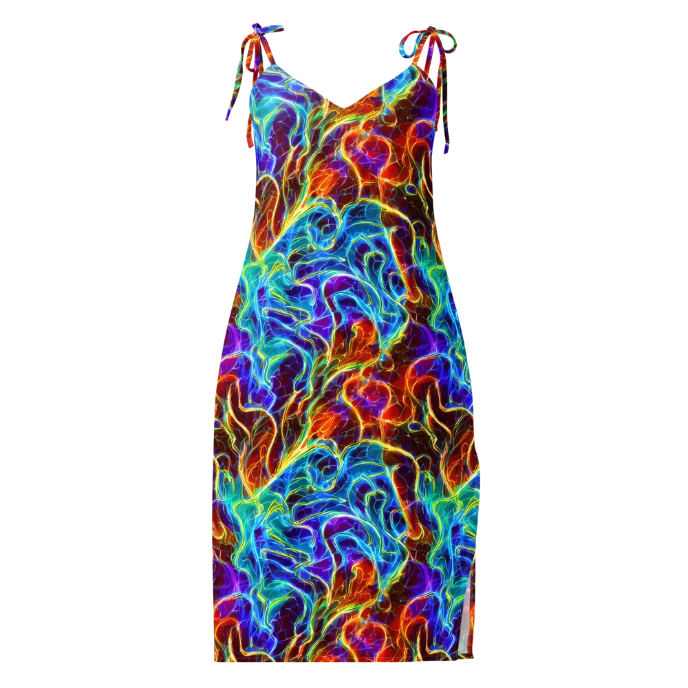 Aurora Fracture on Slip Dress — Front