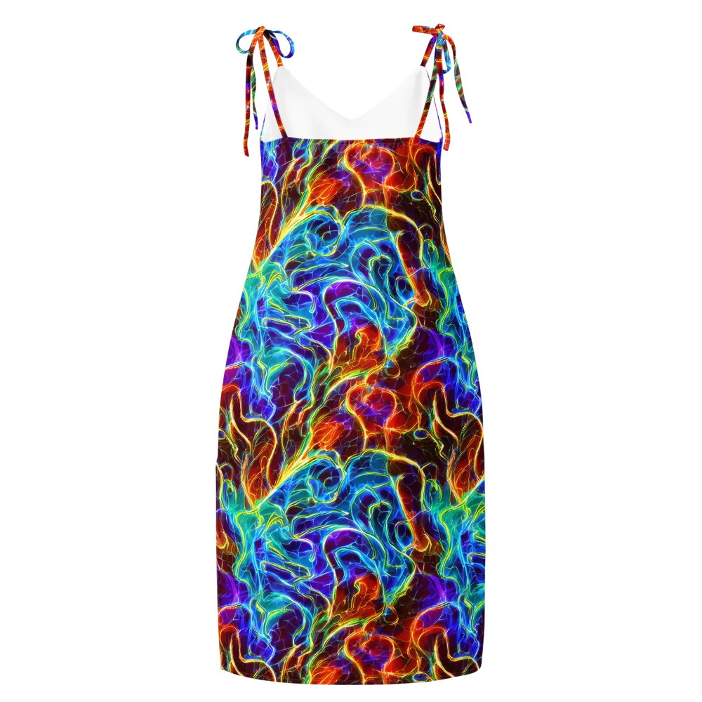 Aurora Fracture on Slip Dress — Back