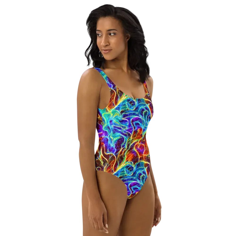 Aurora Fracture on One-Piece Swimsuit — Right