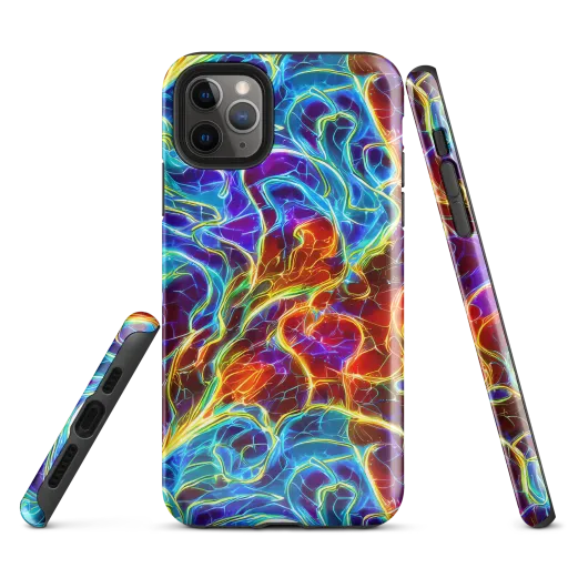 Aurora Fracture on a Tough Case for iPhone®