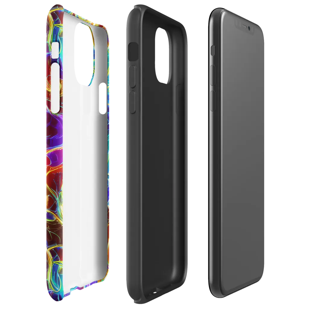 Aurora Fracture on Tough Case for iPhone® — Right