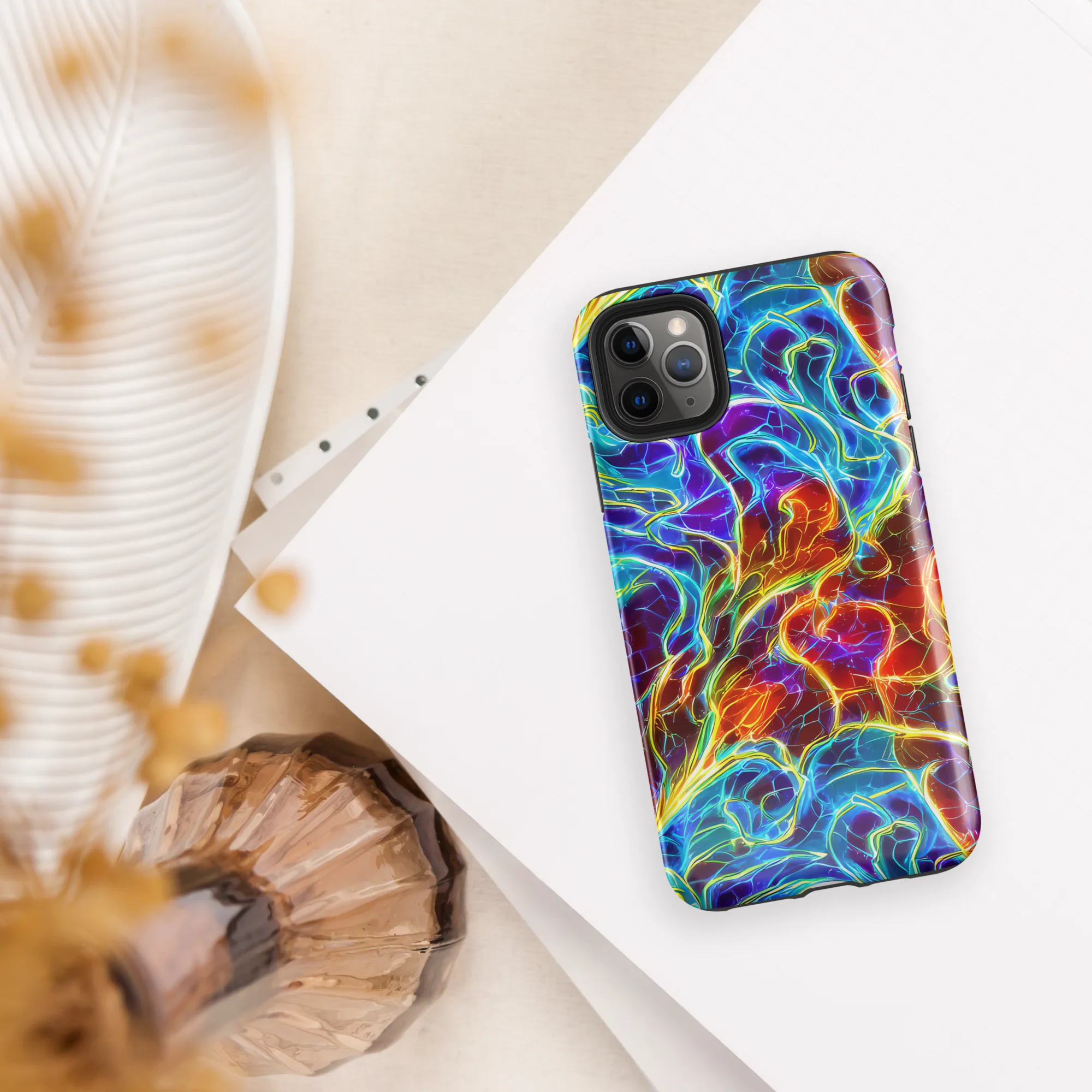 Aurora Fracture on Tough Case for iPhone® — Front