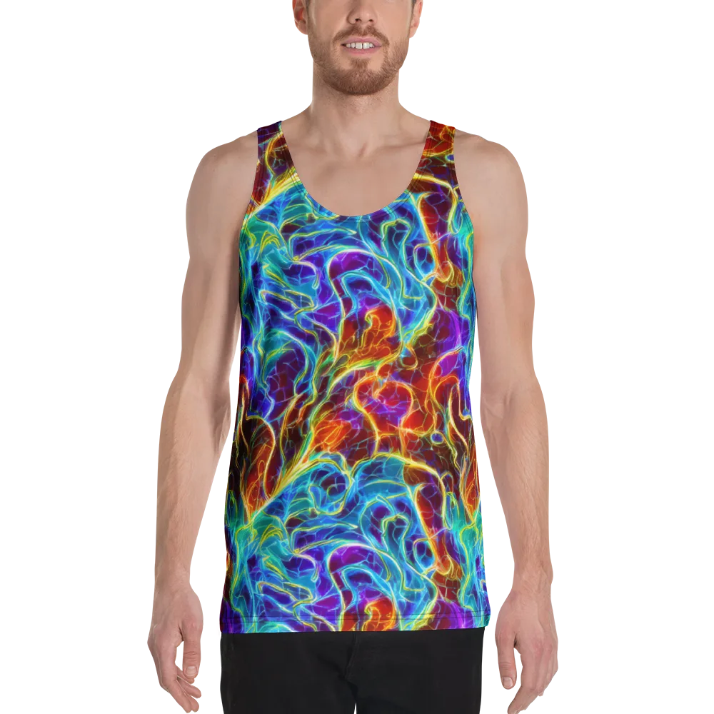 Aurora Fracture on Men's Tank Top — Front