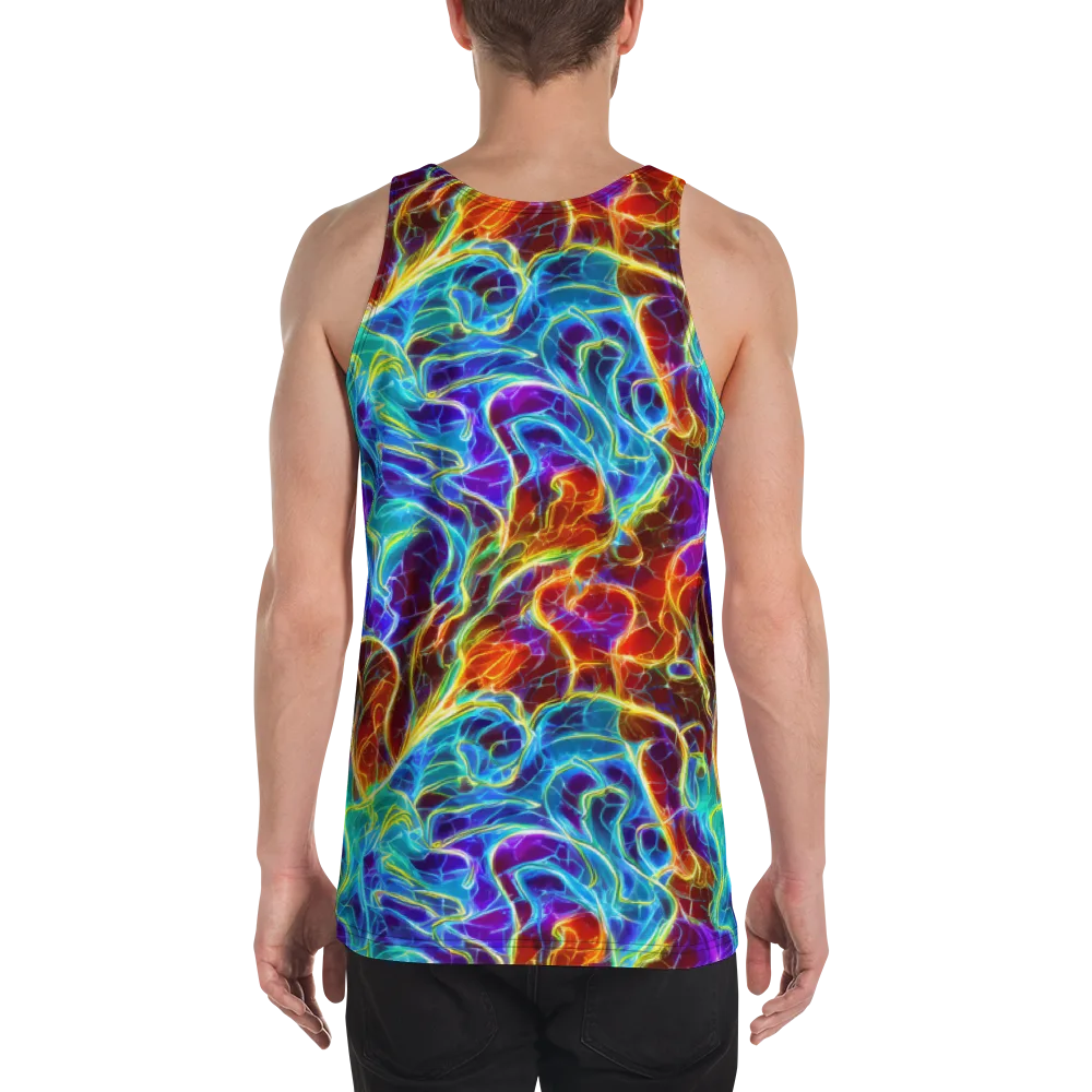 Aurora Fracture on Men's Tank Top — Back