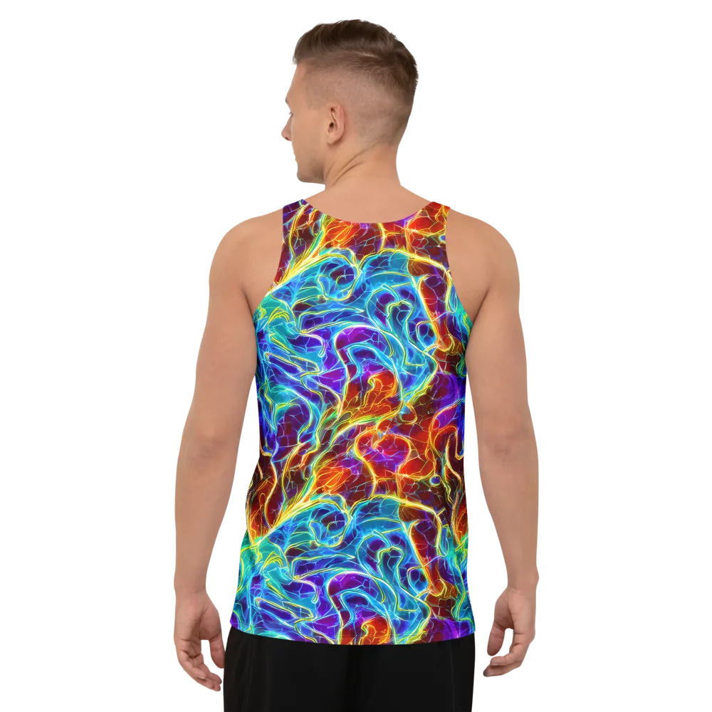 Aurora Fracture on Men's Tank Top — Back