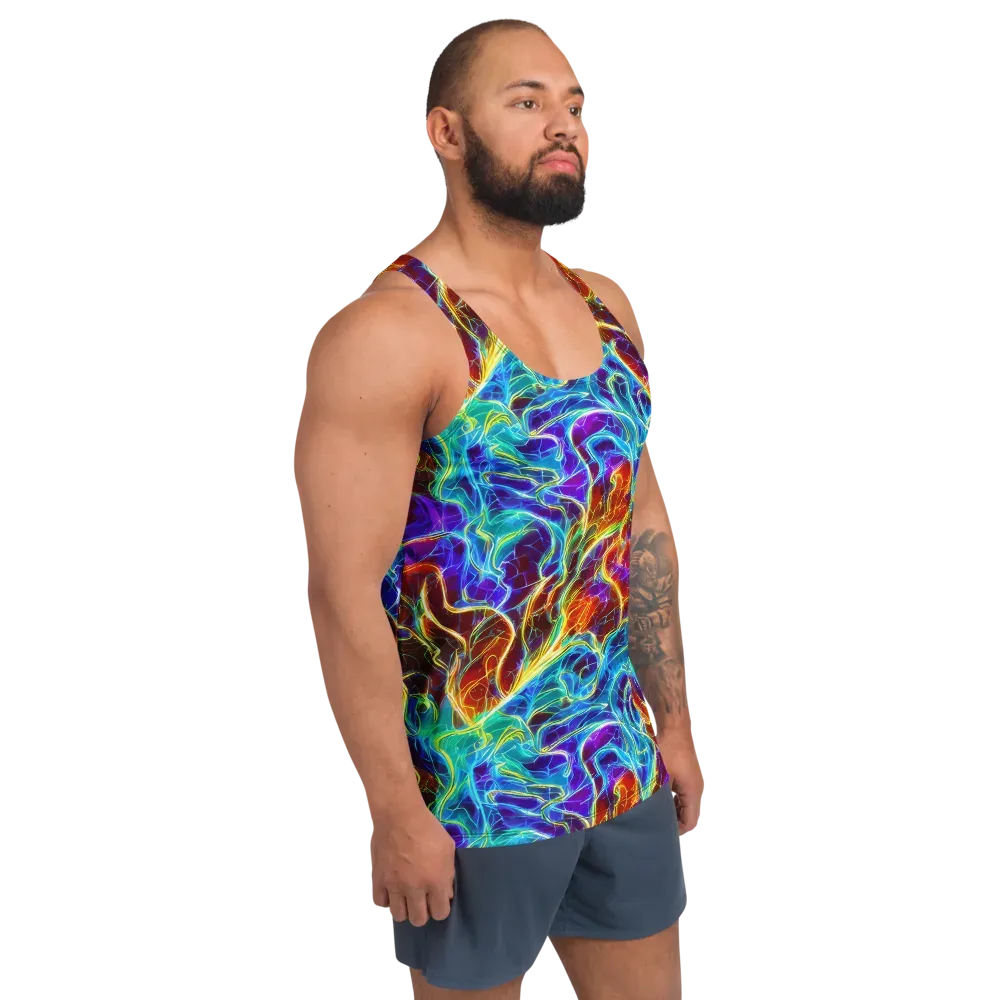 Aurora Fracture on Men's Tank Top — Right Front
