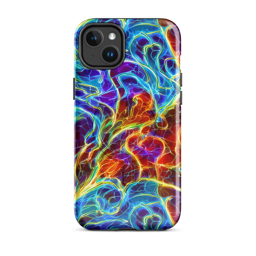 Aurora Fracture on MagSafe Tough Case for iPhone® — Front