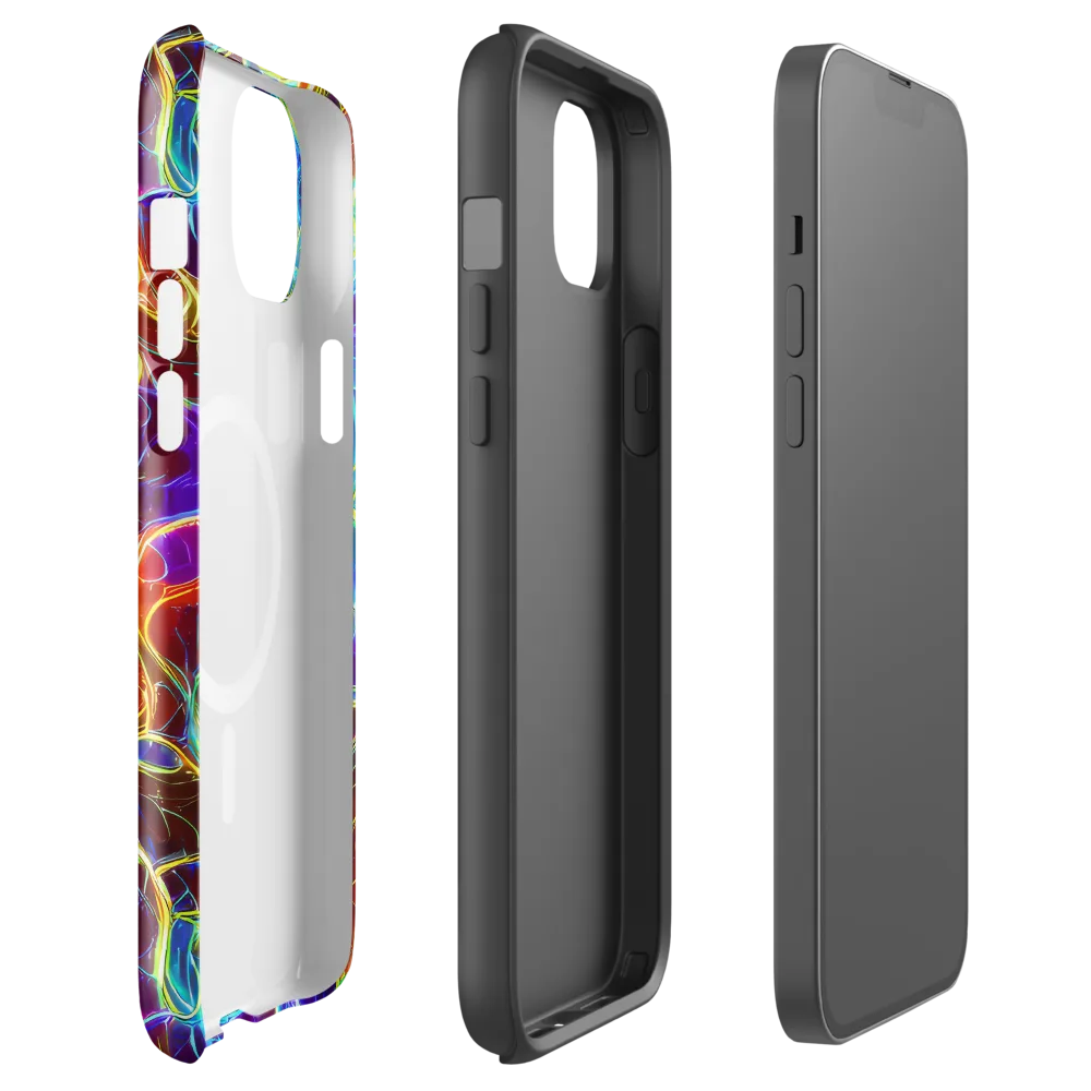 Aurora Fracture on MagSafe Tough Case for iPhone® — Front