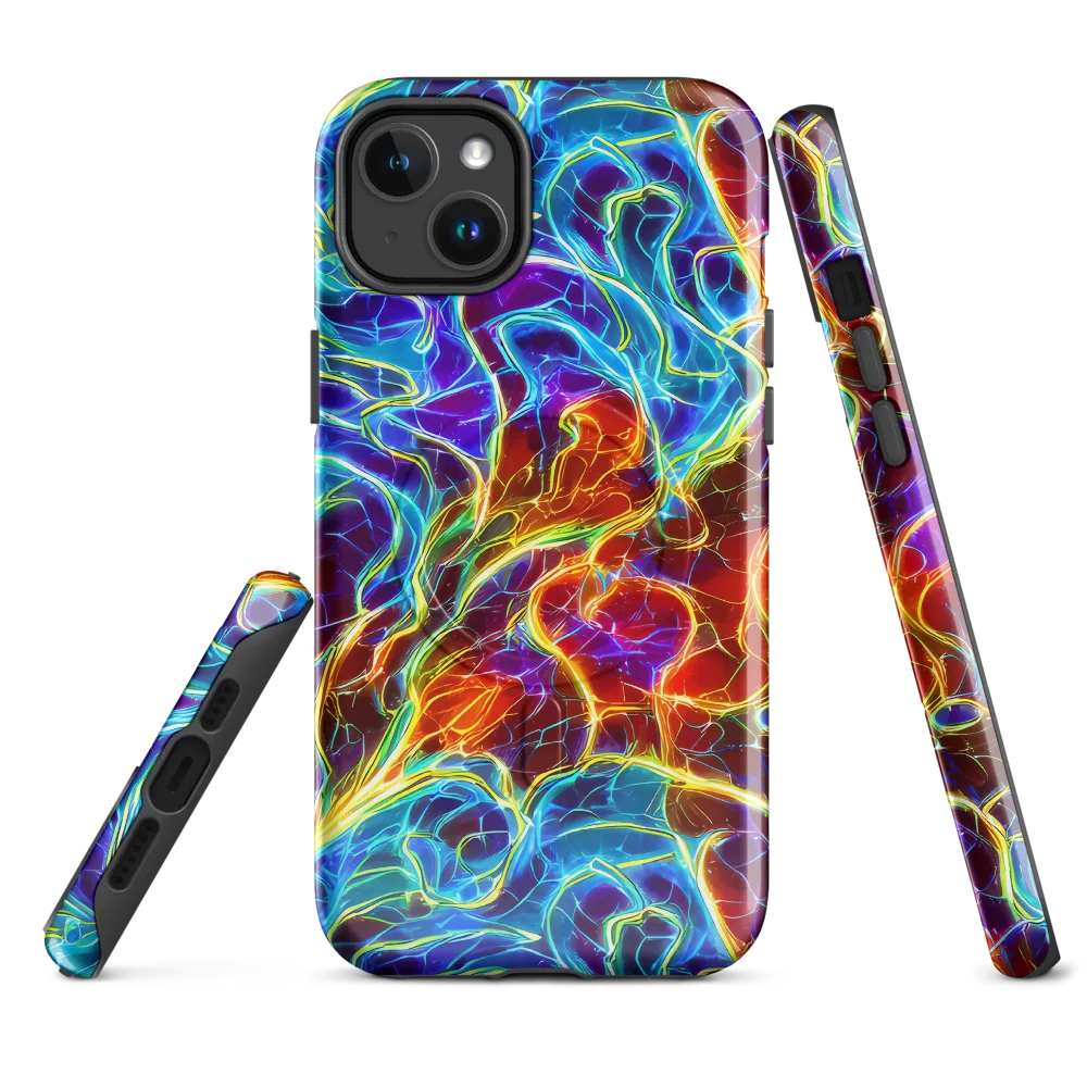 Aurora Fracture on MagSafe Tough Case for iPhone® — Front