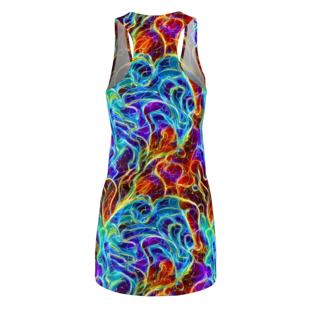 Aurora Fracture on Racerback Dress — Back