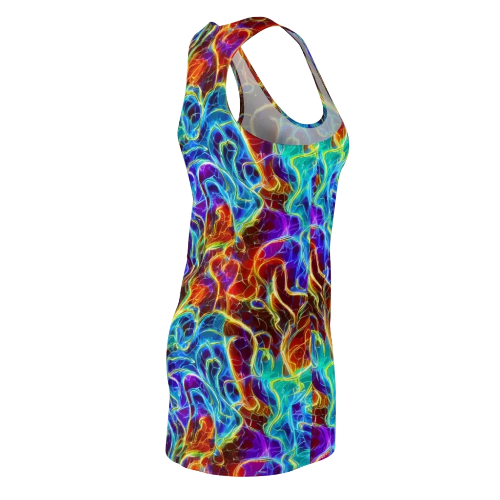 Aurora Fracture on Racerback Dress — Back Side