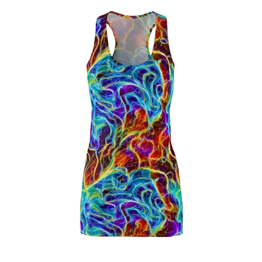 Aurora Fracture on a Racerback Dress