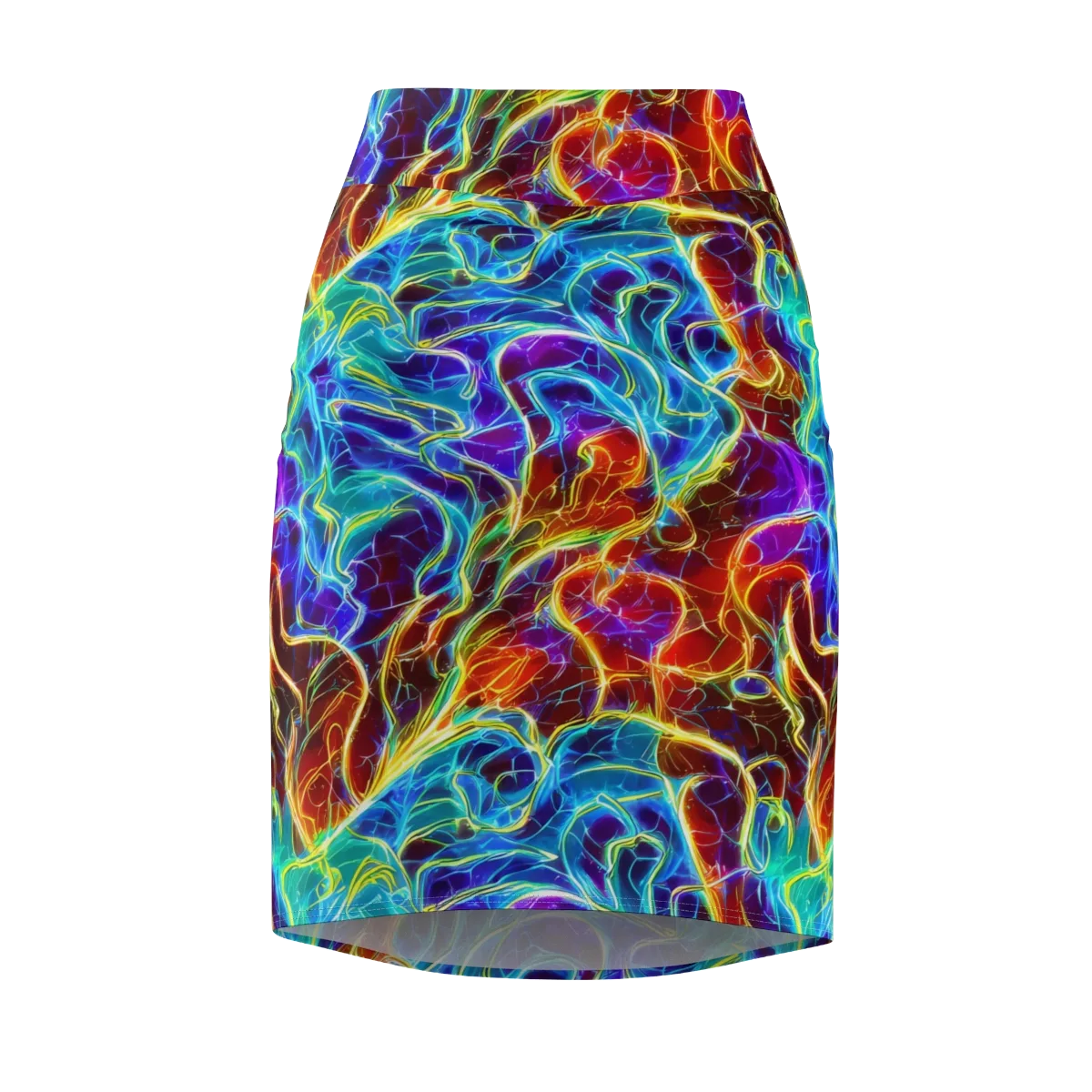 Aurora Fracture on Pencil Skirt — Front