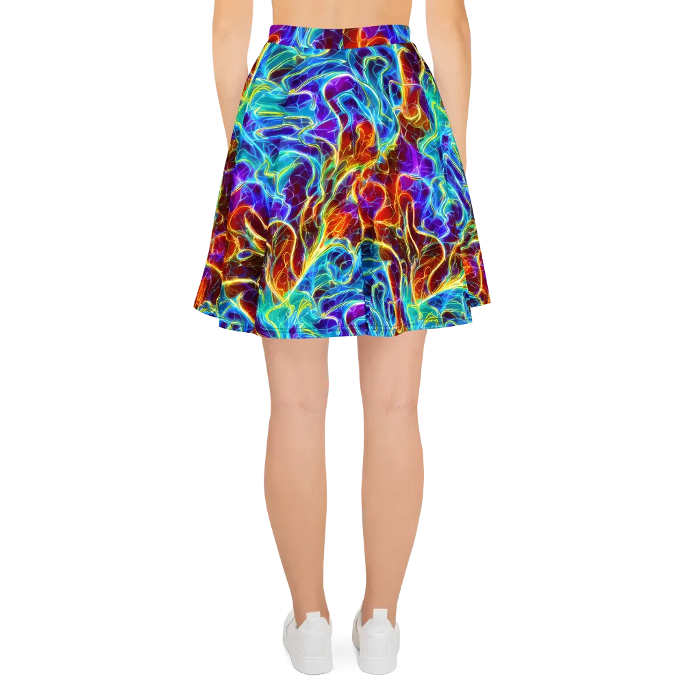 Aurora Fracture on Skater Skirt — Back
