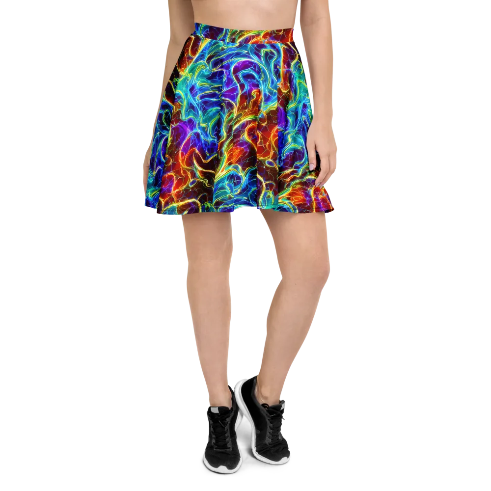 Aurora Fracture on Skater Skirt — Front